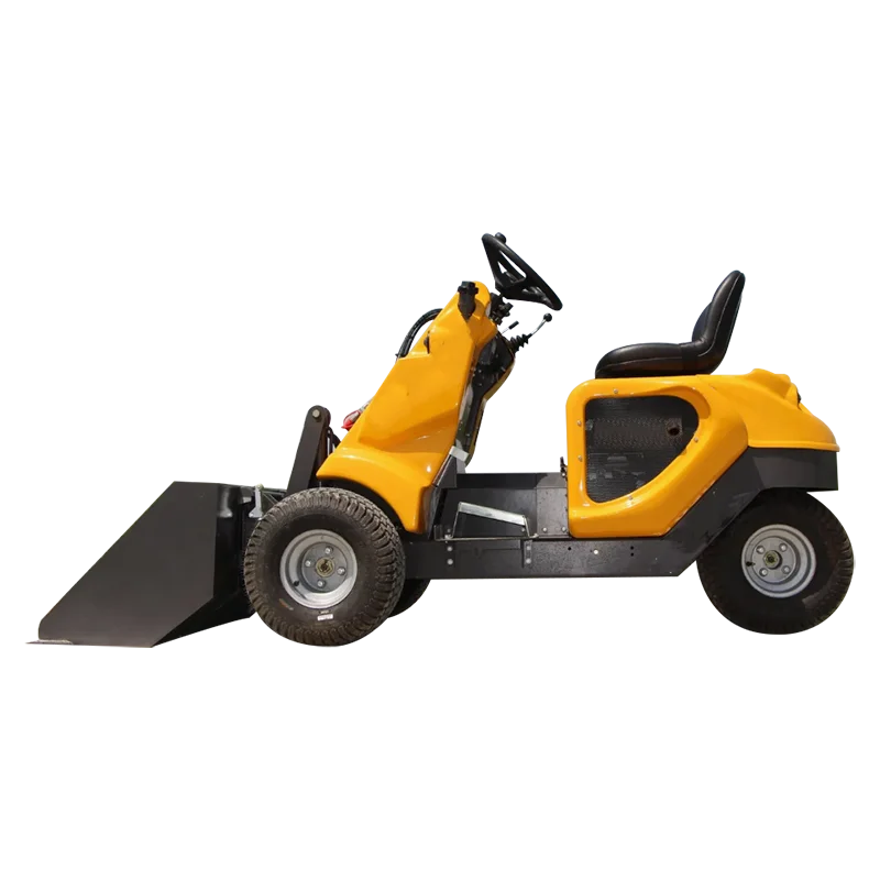Dostosowany chiński model 3-tonowego elektrycznego ładowarki kołowej typu skid steer, mini trójkołowy traktor z akcesoriami i komponentami silnika.
