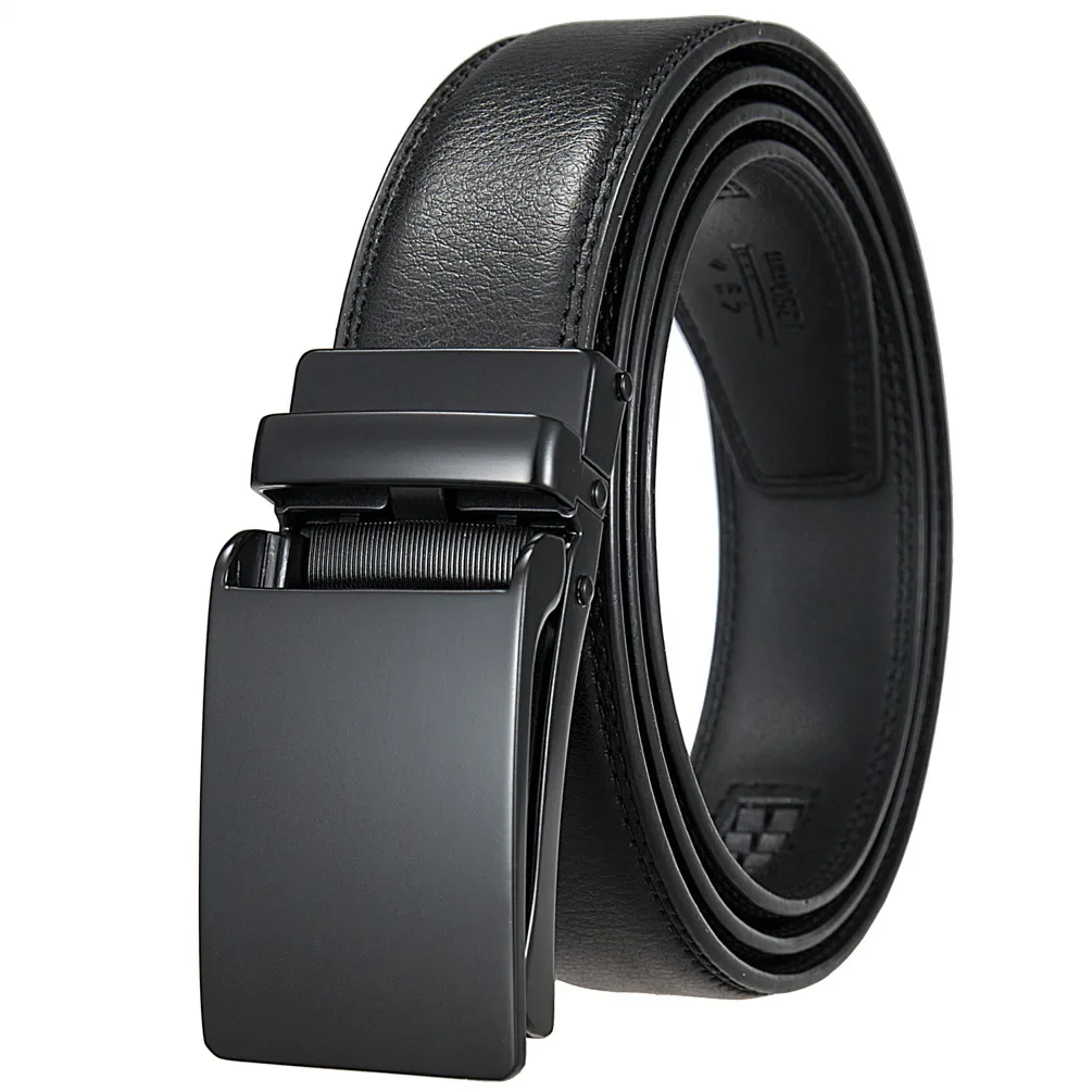 Plyesxale-Ceinture en cuir formel pour homme, largeur 3cm, noir café, haute qualité, structure automatique, designer de luxe, B1508, environnement, nouveau