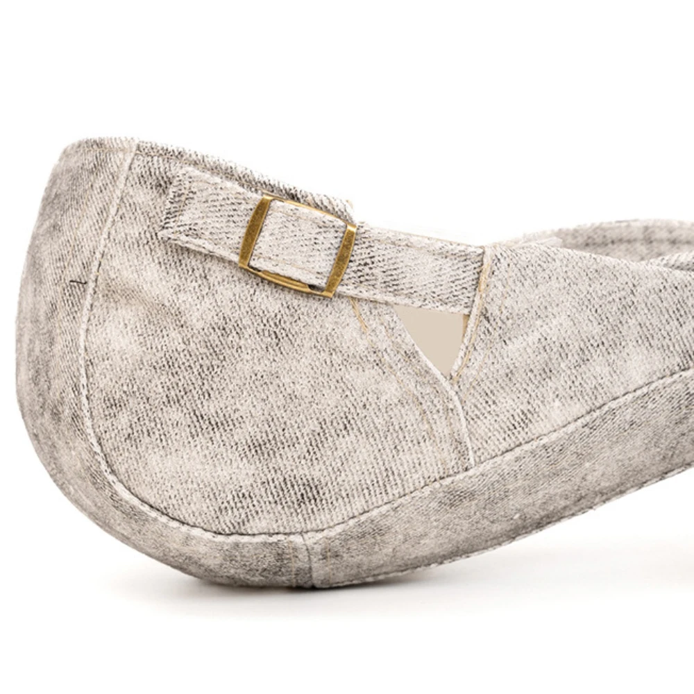 HT4812 Herren Berets Frauen Neue Frühling Herbst Kappe Baskenmütze Hut Männlich Weiblich 100% Baumwolle Ivy Flache Kappe Gewaschene Baumwolle Einstellbare Baskenmütze Kappe – Detail 5