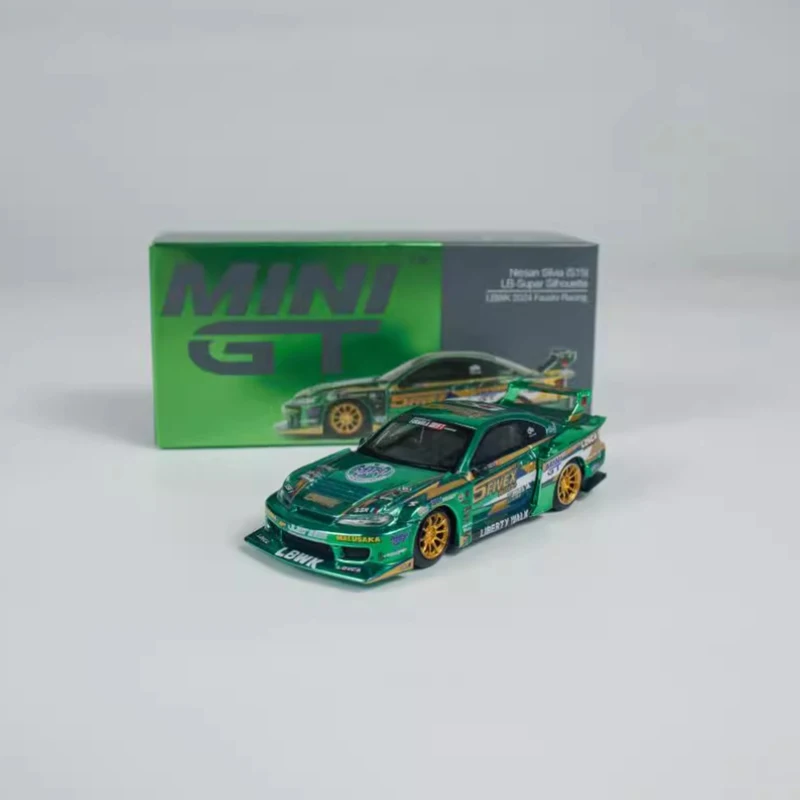 MINI GT Diecast Alloy 1/64 Scale LBWK S15 SILVIA Drift Racing Car