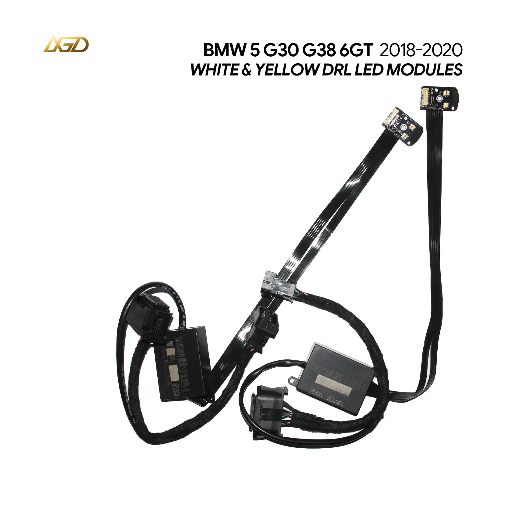 

Желто-белый светодиодный модуль DRL для BMW 2017-2020 5 футов G31 G30 G38 F90 6 дюймов GT с подходит для адаптивной фары