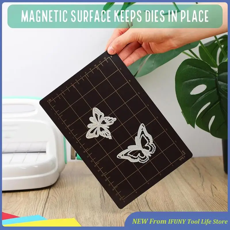

Die Mat Set,Magnetic Spacer With Card Size Grid & 2Pcs Acrylic Cutting Mat For Die Cutting Machine Embossing Process New