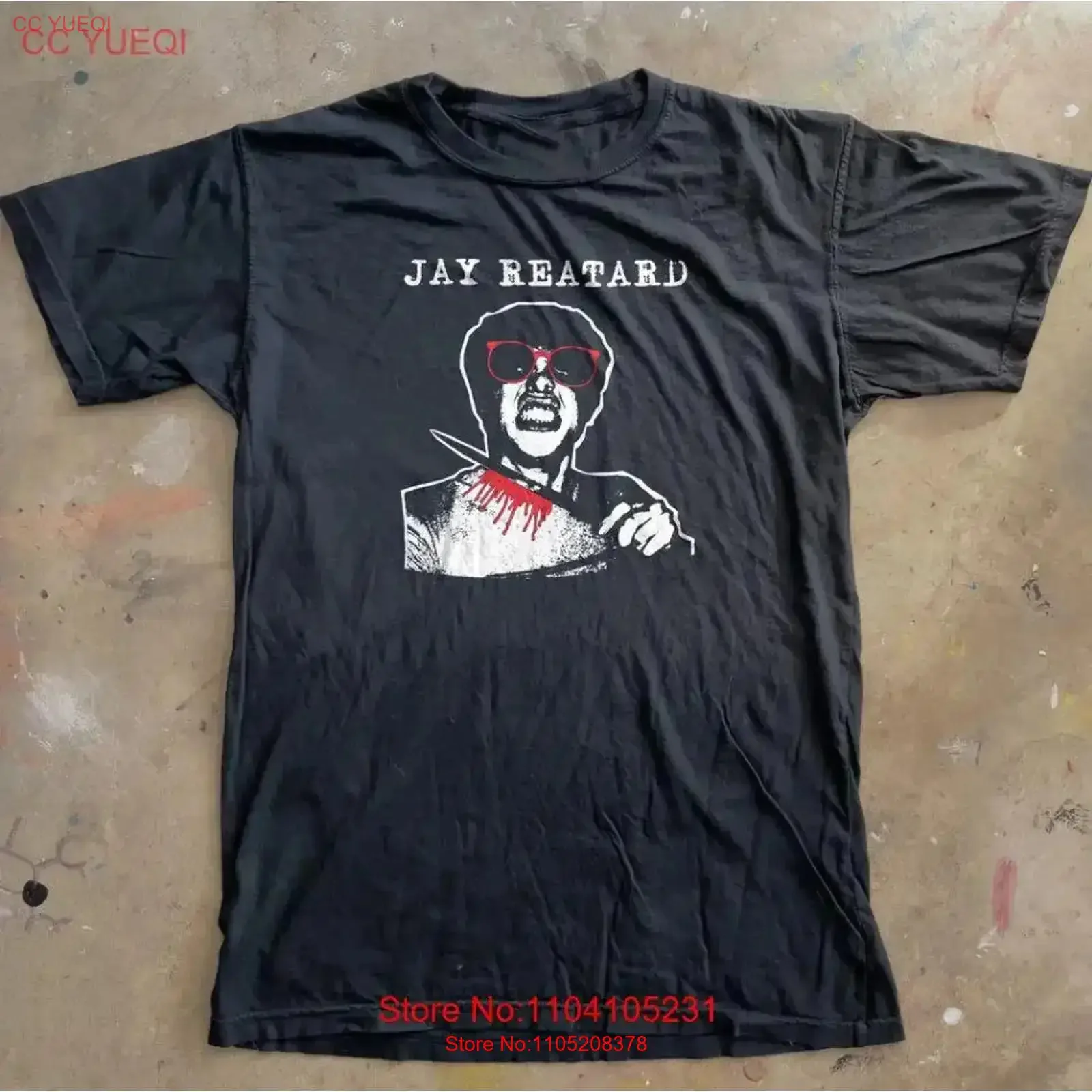 

Jay Reatard Knife 2008 Tour Concert Cotton T Shirt For UU527 vintage Washed fashion Comfortable Unisex Casual homme Stretched