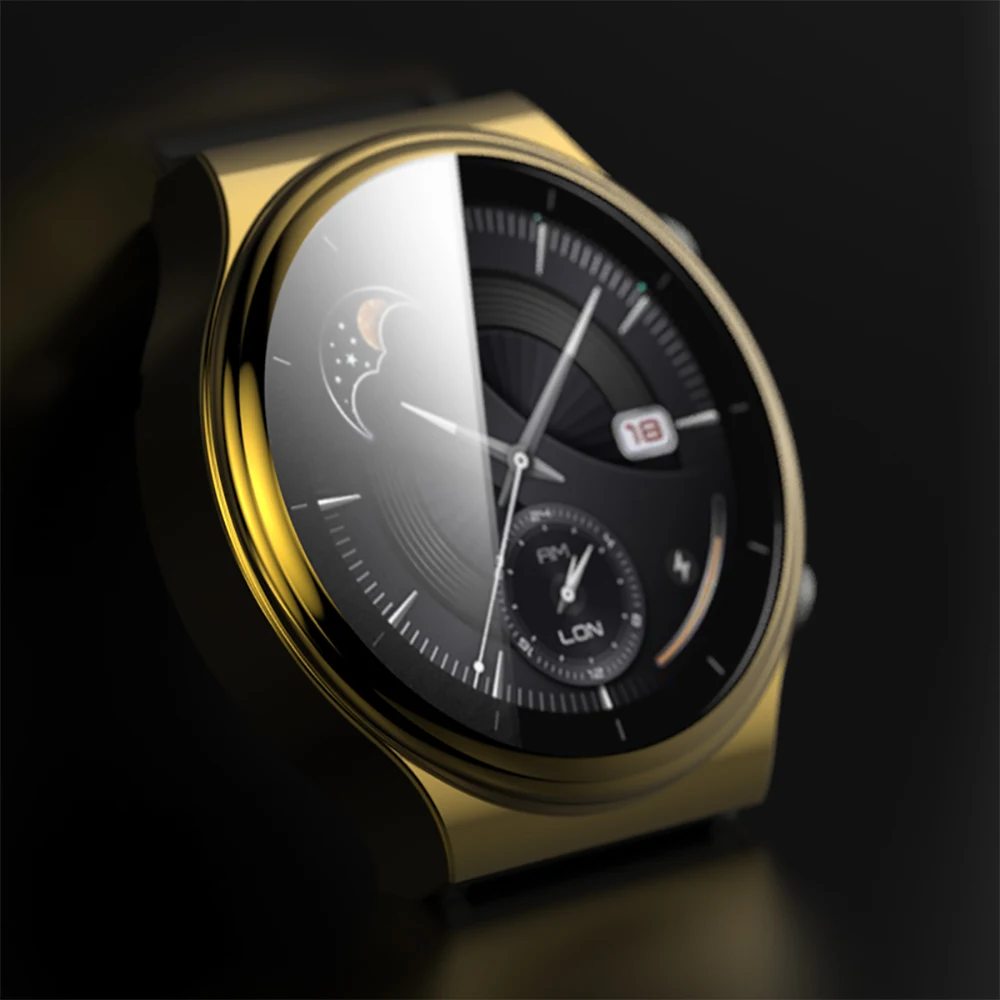 Protective Watch Case For Huawei Watch GT2 Pro GT 2 Pro ECG TPU Cover Bumper With Screen Protector Smartwatch Accessories