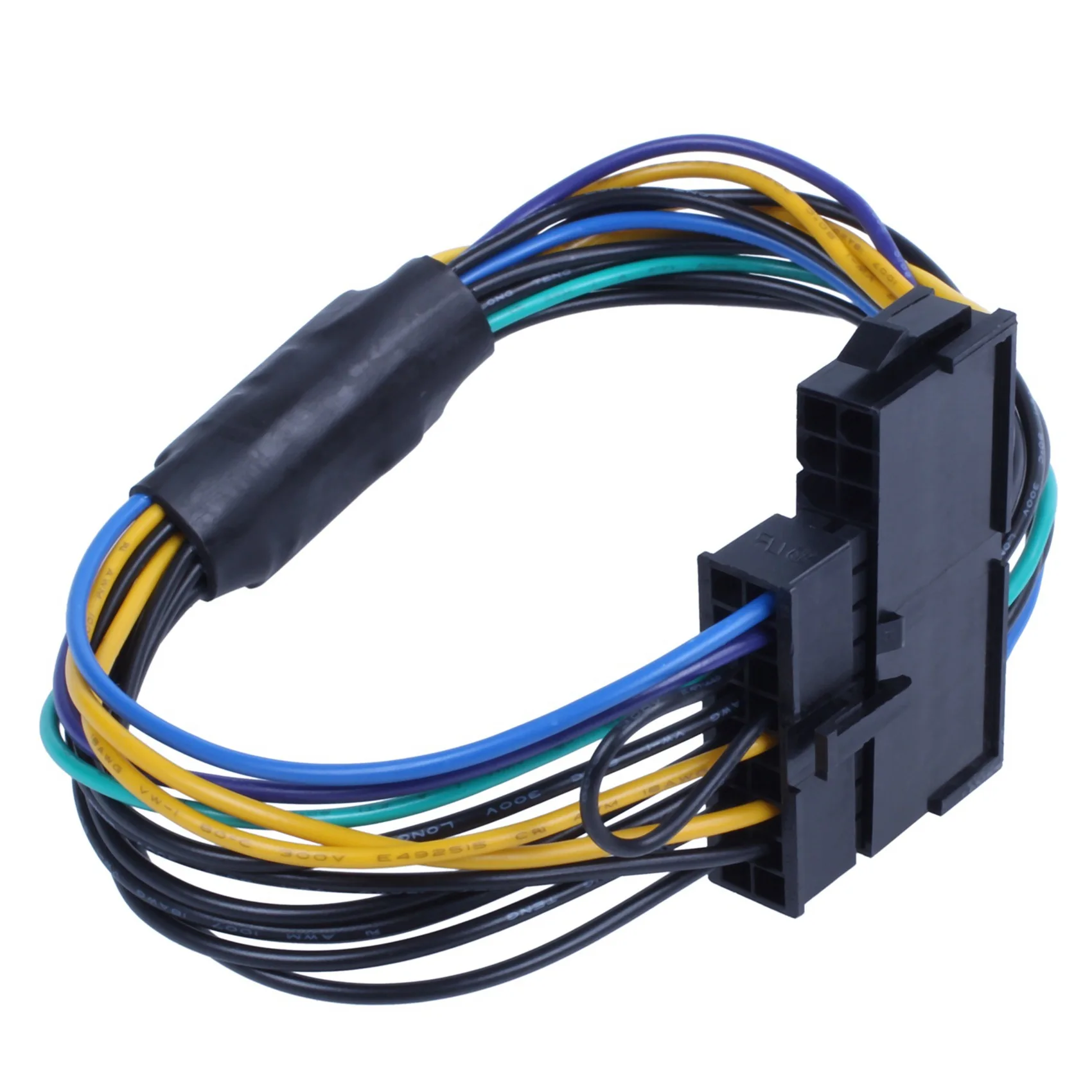 2X ATX 24Pin To Motherboard 18Pin Adapter Power Supply Cable 18AWG For HP Z420 Z620-Y18A