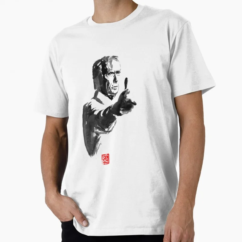 

Clint Eastwood art 80s Vintage movie A Fistful Of Dollars gift T shirt for men Large size Tops S-6XL 100% cotton printed Clothes