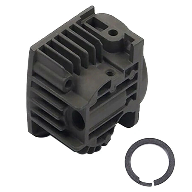 Air Suspension Compressor Cylinder Head Black Metal With Piston Ring For Touareg Cayenne 4L0698007 7L0698007