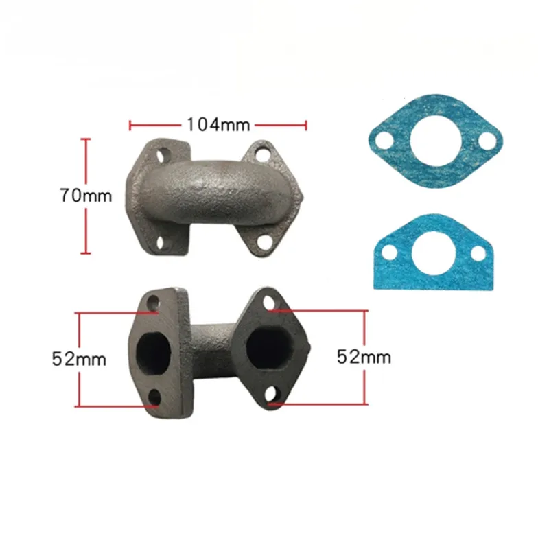 Codo de brida del compresor de aire 1,05/12,5/16kg, accesorios de bomba de aire, junta de papel de junta fría de descarga de interrefrigeración de alta presión