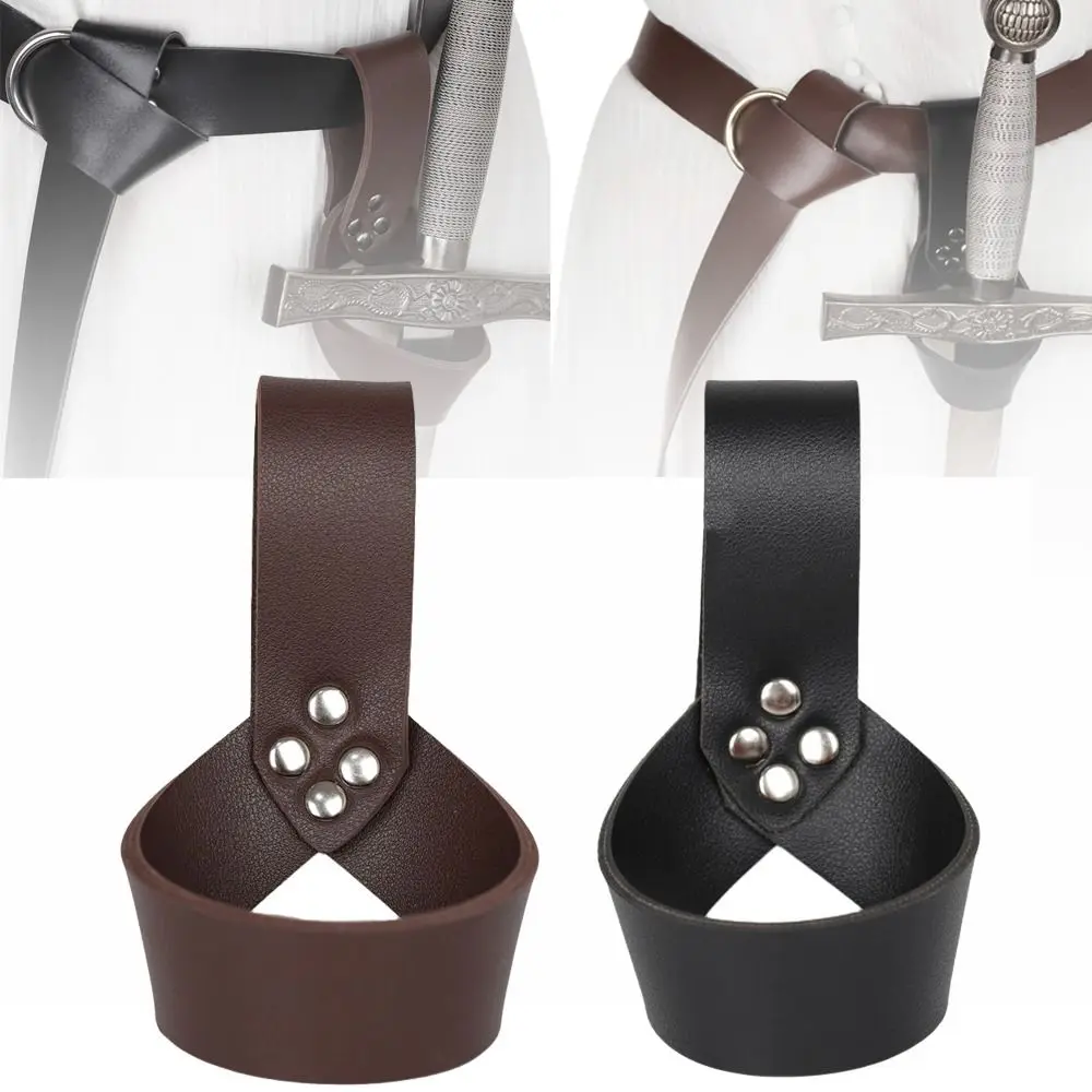คอสเพลย์ Holster เครื่องแต่งกายกบ Rapier ยุคกลางดาบผู้ถือ Sheath Scabbard แหวนสายคล้องอาวุธเข็มขัดเอว