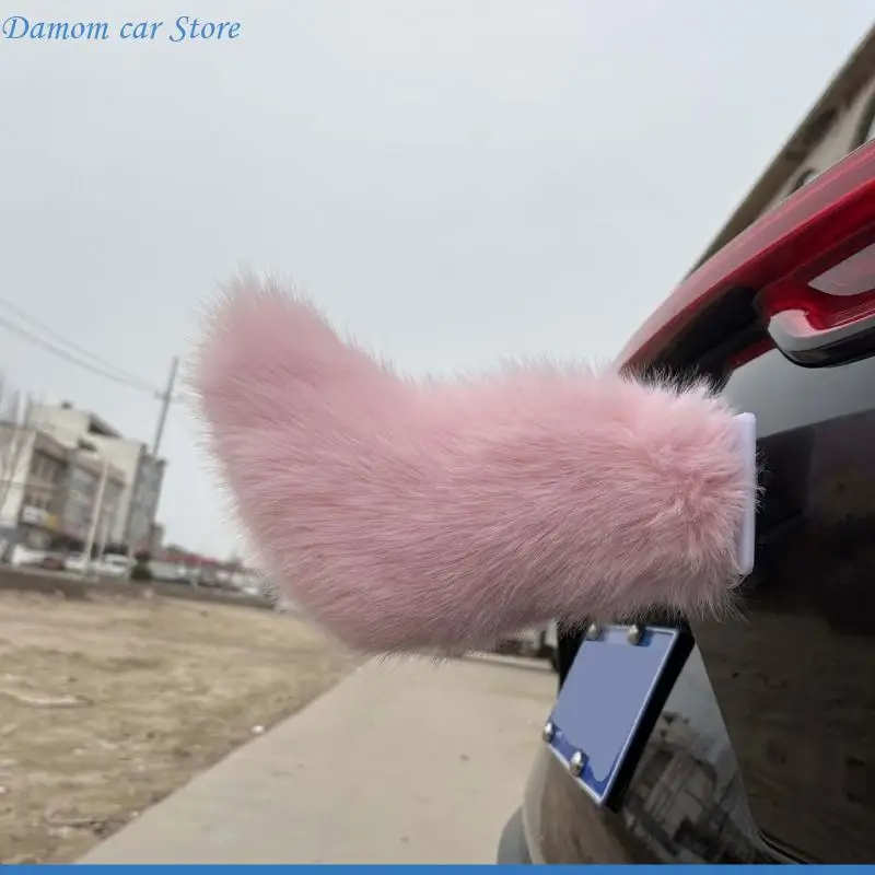A2UC Entertaining Animated Plush Animal Tail Car Decoration Shakes With Sound Remote And Touch Control For Fun Vehicle
