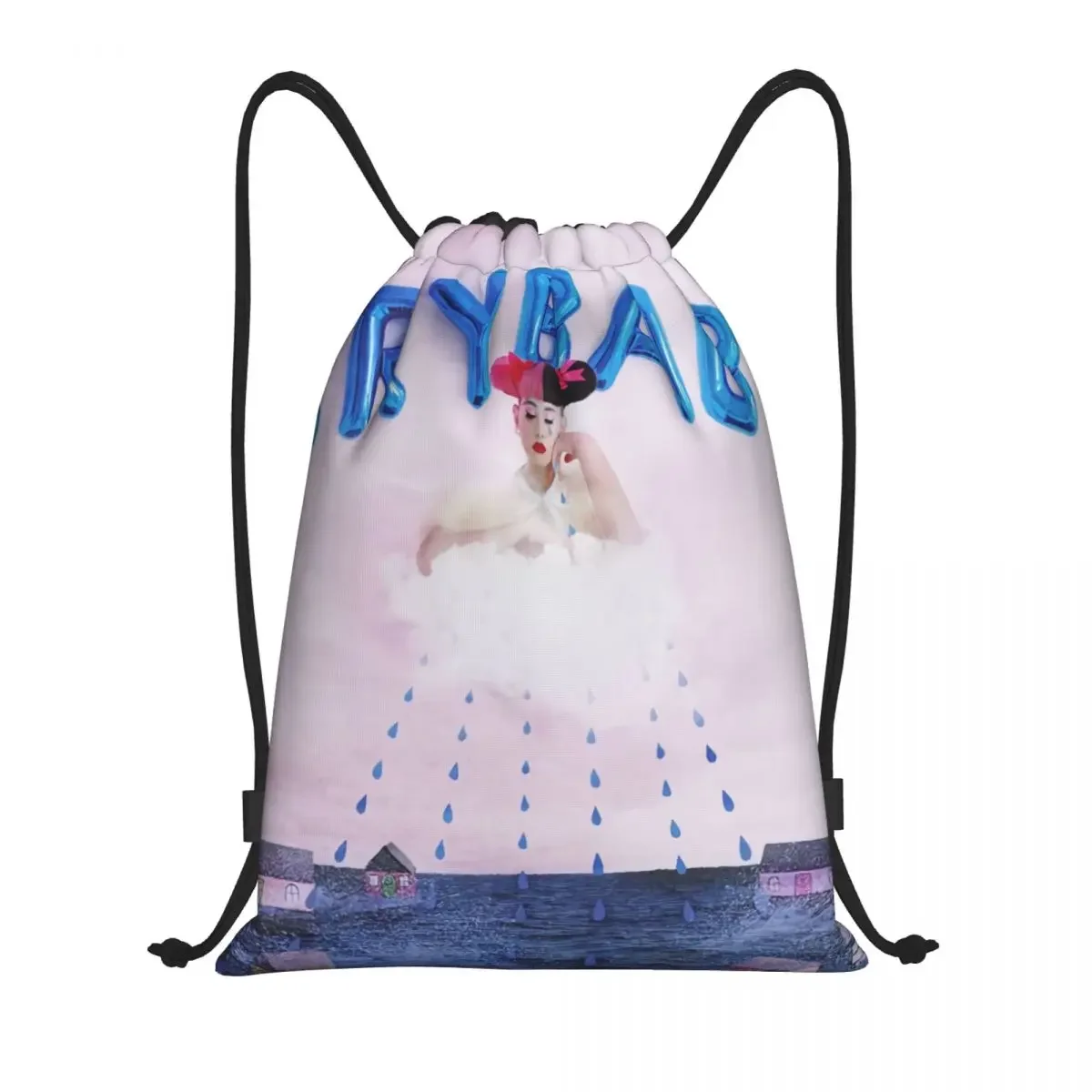 

Custom Singer Melanie Martinez Drawstring Bag Women Men Lightweight Pop Music Sports Gym Storage Backpack