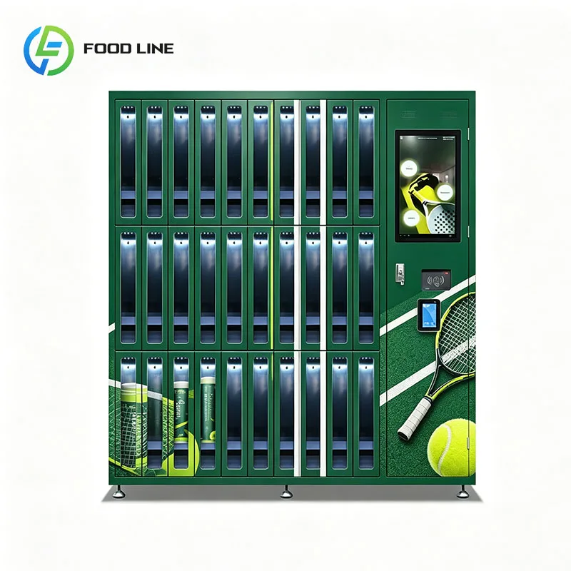 Tennis Vending Kiosk Tennis Racket Tennis Ball Machine Sports Equipment Tube Ball Dispenser Customized
