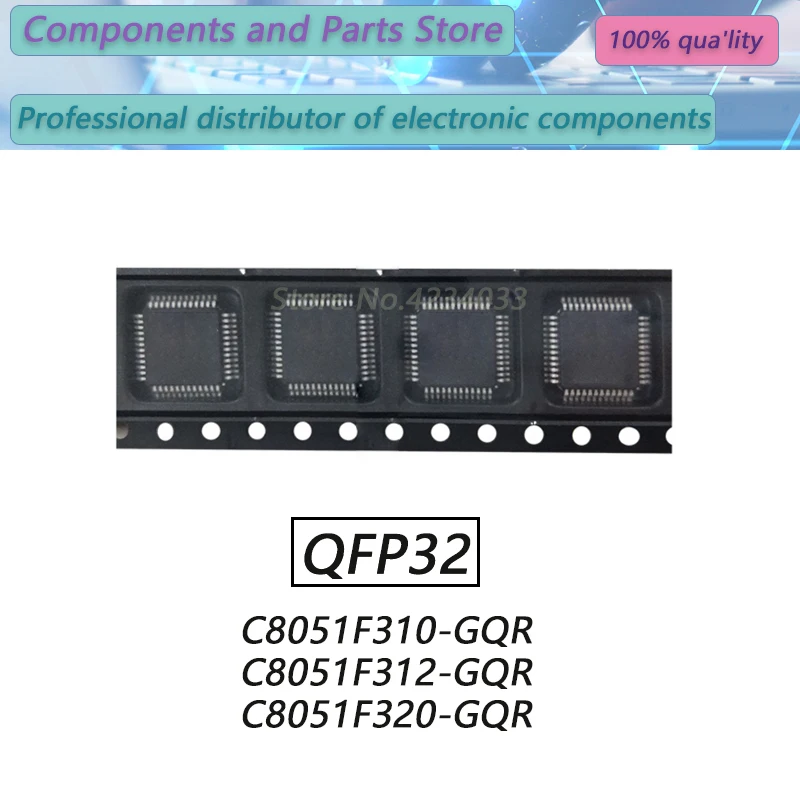 1PCS C8051F310-GQR C8051F312-GQR C8051F320-GQR  C8051F310 QFP32   New Original Stock