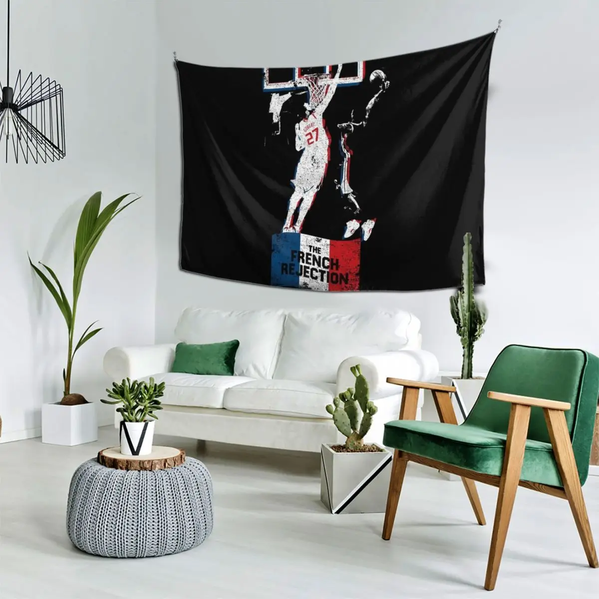 

The French Rejection - Rudy Gobert Tapestry Art Mural Home Supplies Bedroom Decorations Room Ornaments Tapestry