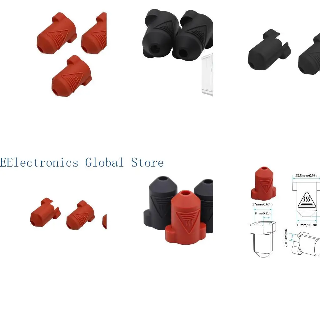 

462B 3Pack Hotend Insulation Socks Heating Block Cover Heat Block Cover Case for K1 3D Printers