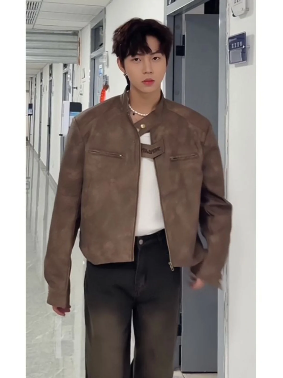 

Мужская кожаная куртка Cé Brown American из тонкой кожи, стильная, высококачественная, модная, для мотоциклистов, верхняя одежда