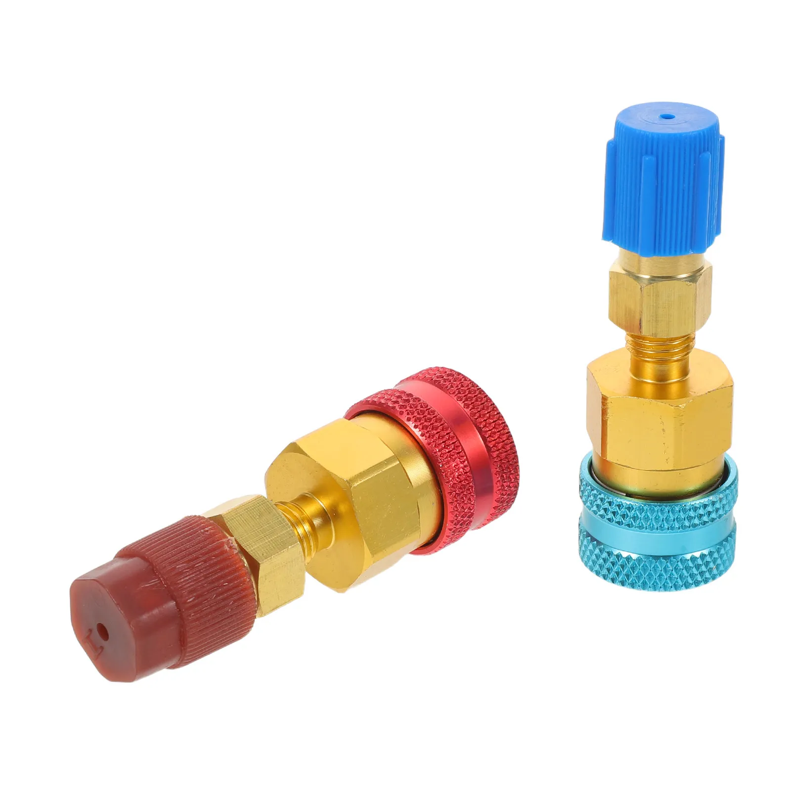 

2Pcs R1234yf Quick Couplers Kit Air Conditioner Hose Fittings Refrigeration Connector Adapter Fluoride Hose Adapters Car Ac