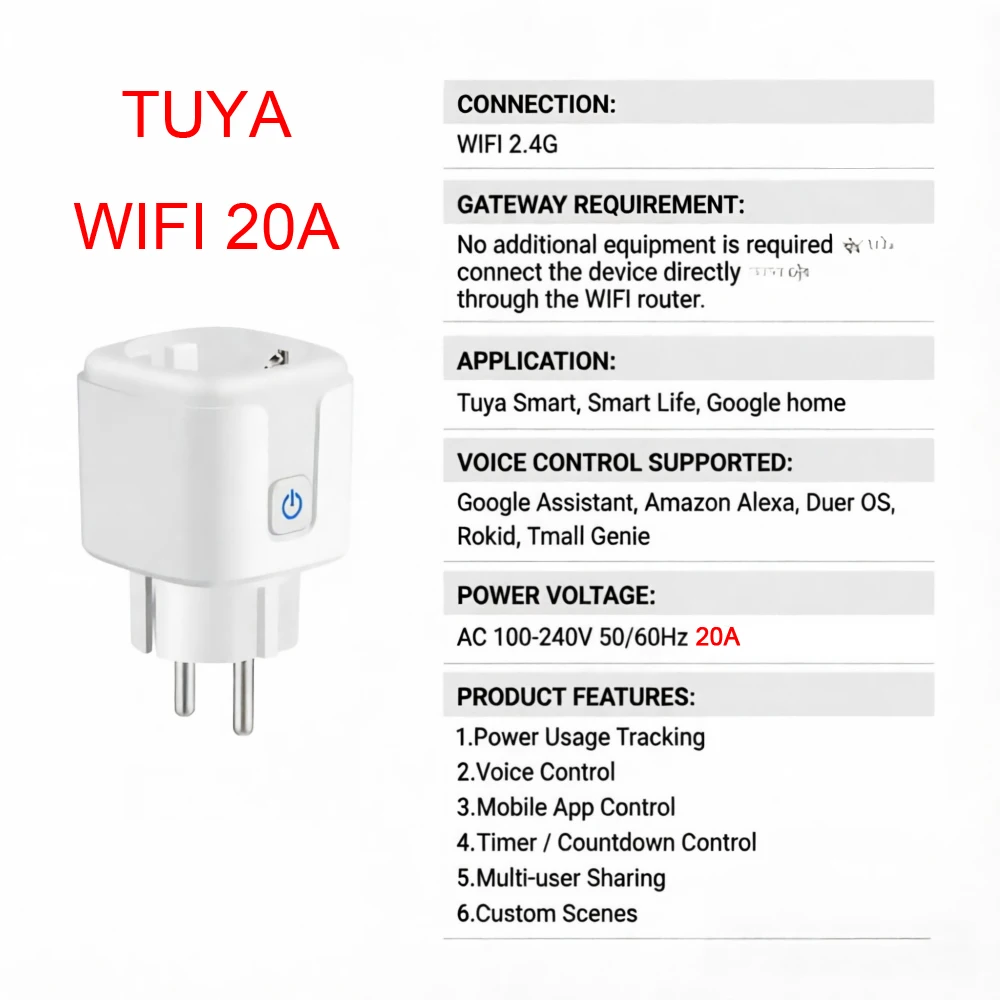 Variant: 1 piece WIFI 20A