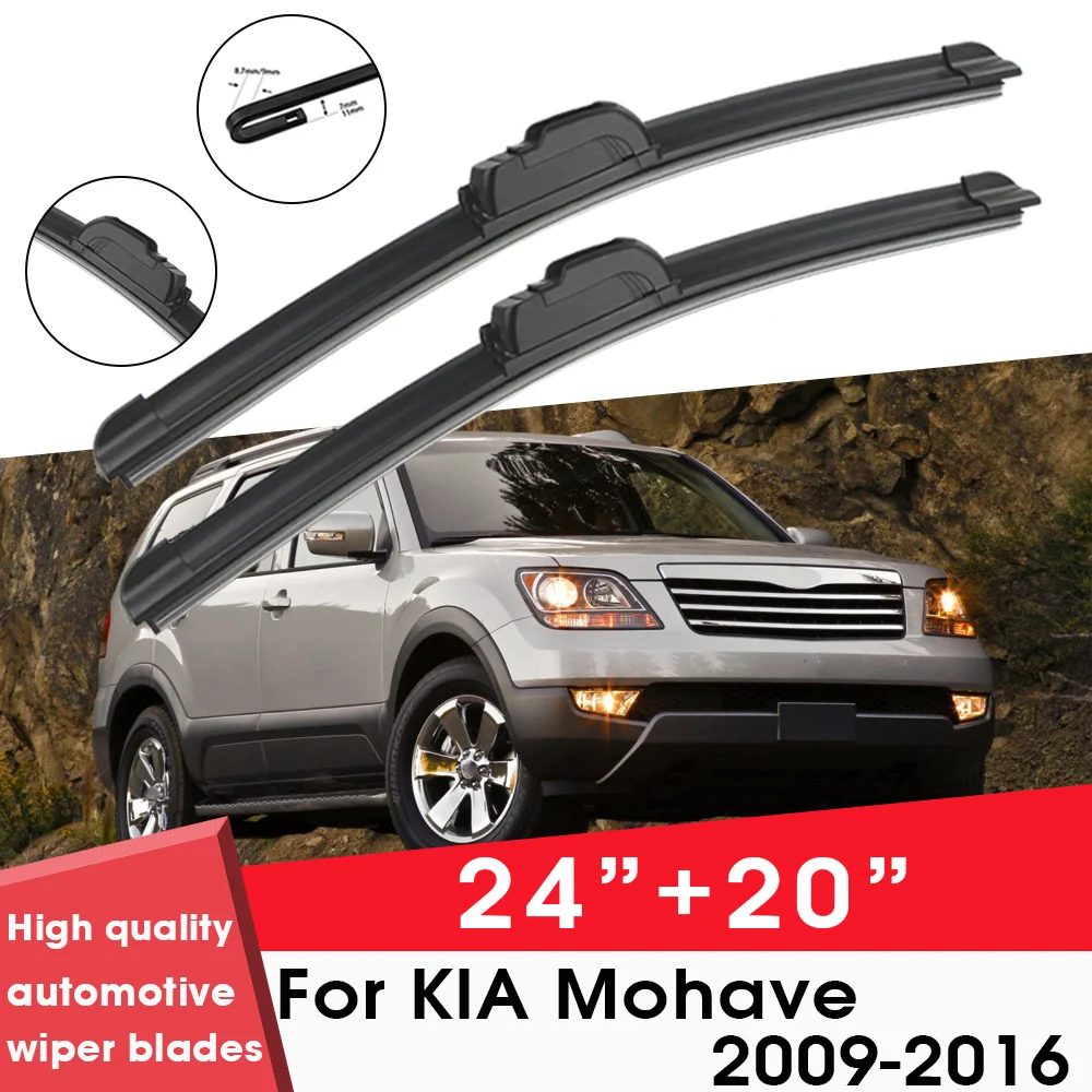 

BEMOST Car Wiper Blades Front Window Windshield Rubber Refill Wiper For KIA Mohave 2009-2016 24"+20" Car Accessories