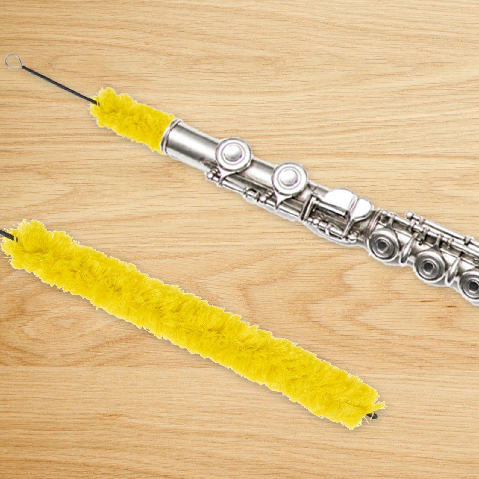

Flute Cleaning Brush Safe Wind Instrument Tool Supply for inside Fast Iron Long