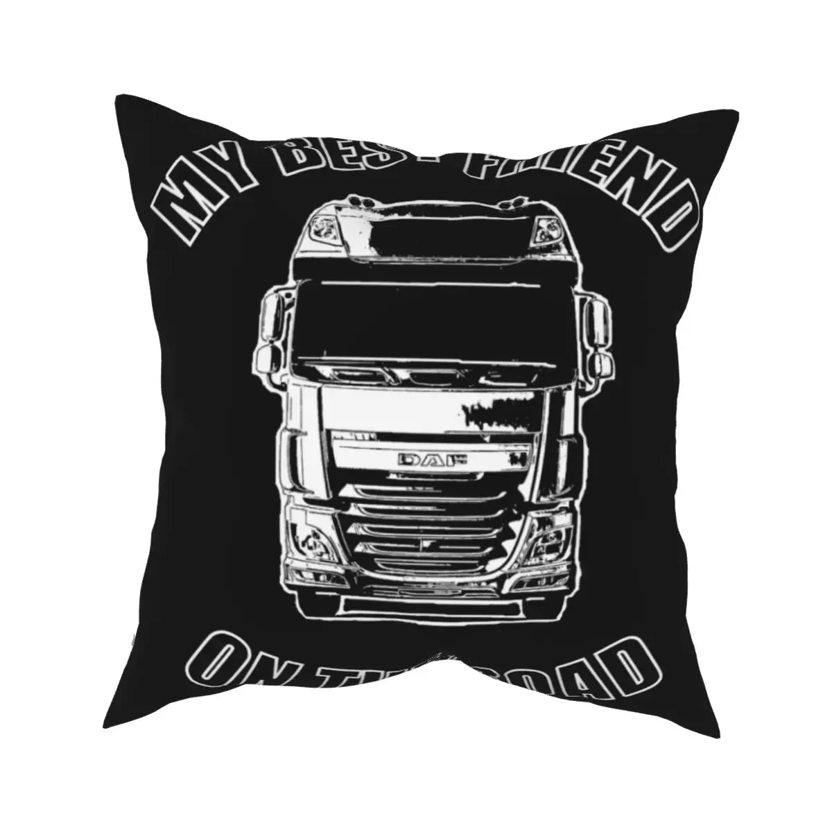 Cozy Daf Xf Trucker Pillowcase Throw Pillow Cover For Room Ultra Soft Skin-Friendly