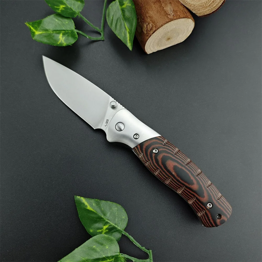 Small BK Selkirk 835 Folding Knife 440C Blade Micarta Handle Hunting Tactical Outdoor Combat Multifunctional EDC Tools