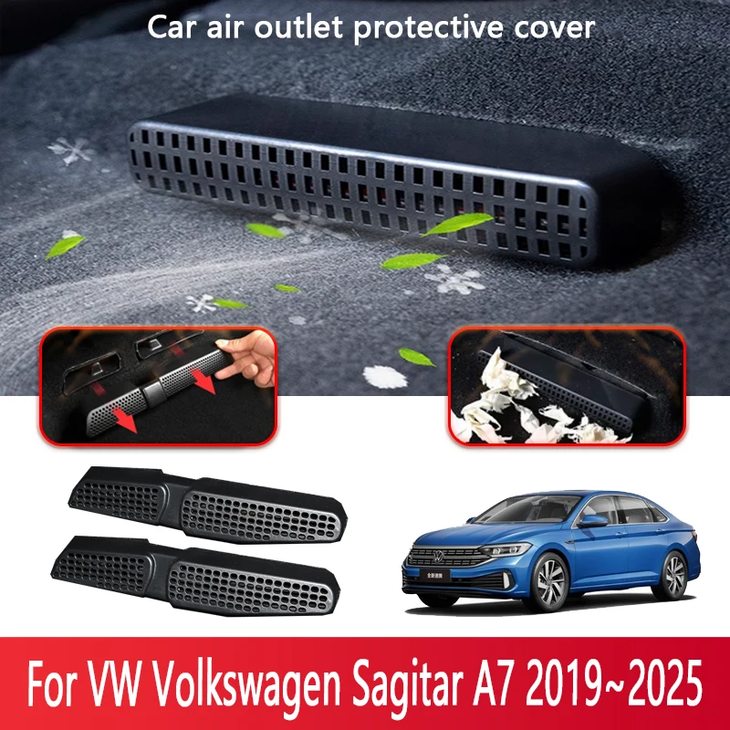 

Car Air Vent Covers For VW Volkswagen Sagitar A7 2019~2025 Seat Air Conditioner Duct Outlet Dustproof Cover Interior Accessorie