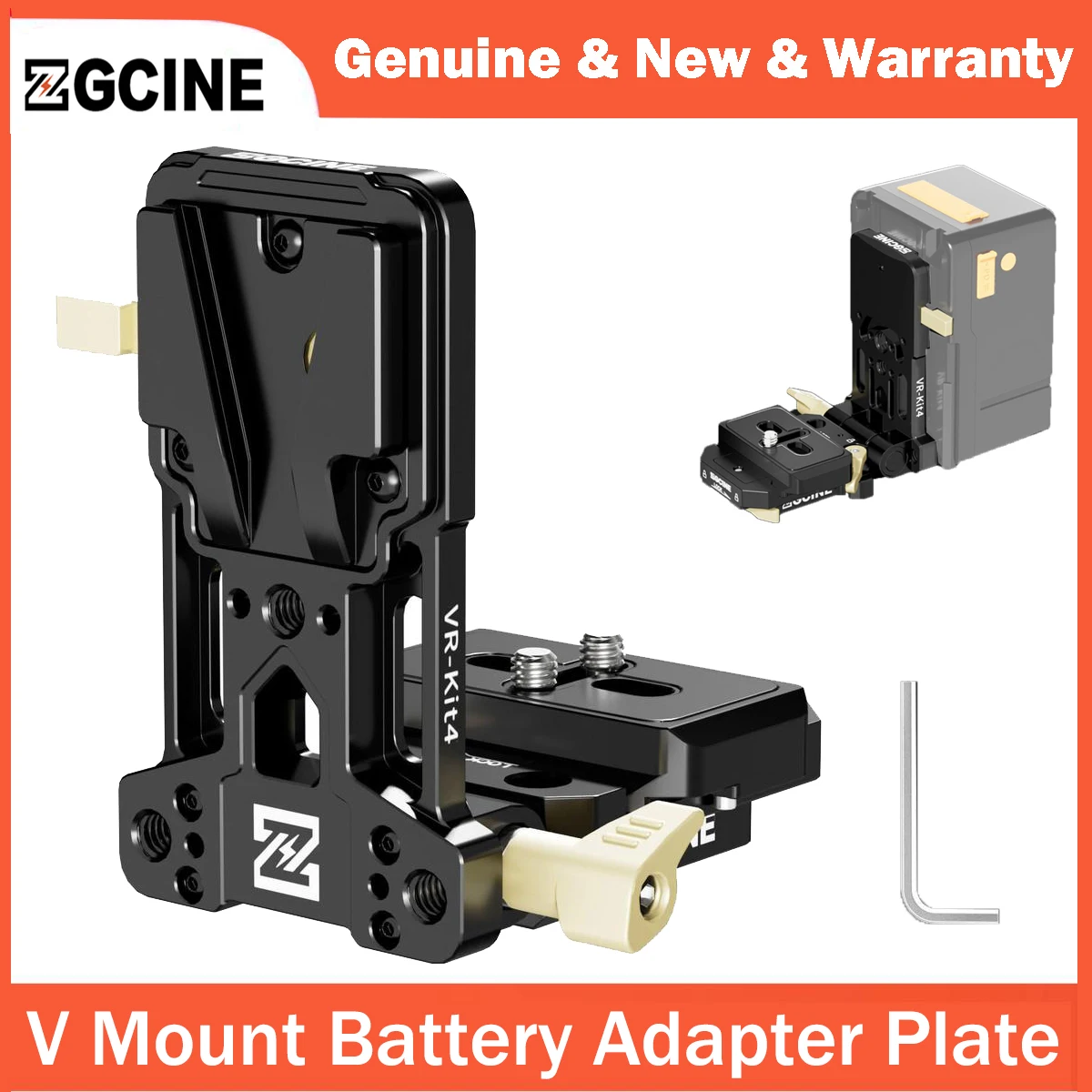 ZGCINE VR-Kit4 V-Mount Battery Plate 180 °   Поворотный быстросъемный кронштейн Arca Swiss 38 мм для DSLR, беззеркальных камер и видеооборудования BMPCC