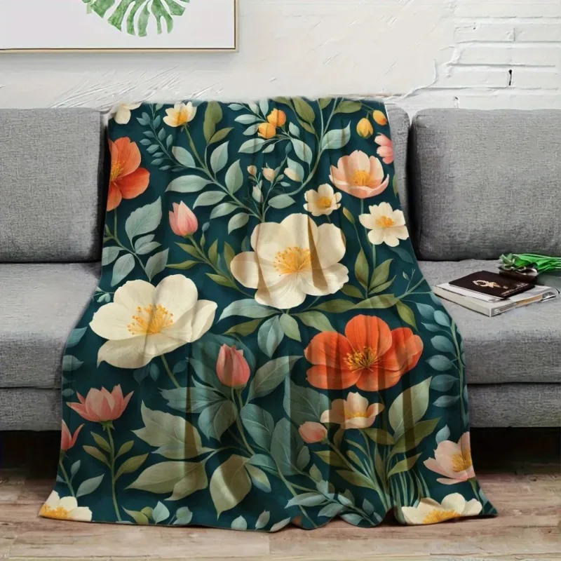 

Elegant Floral Blanket: Embrace the Beautiful Design, Ultra-Soft Fabric, and Cozy Vibes for Your Stylish Home Decor 150x200cm