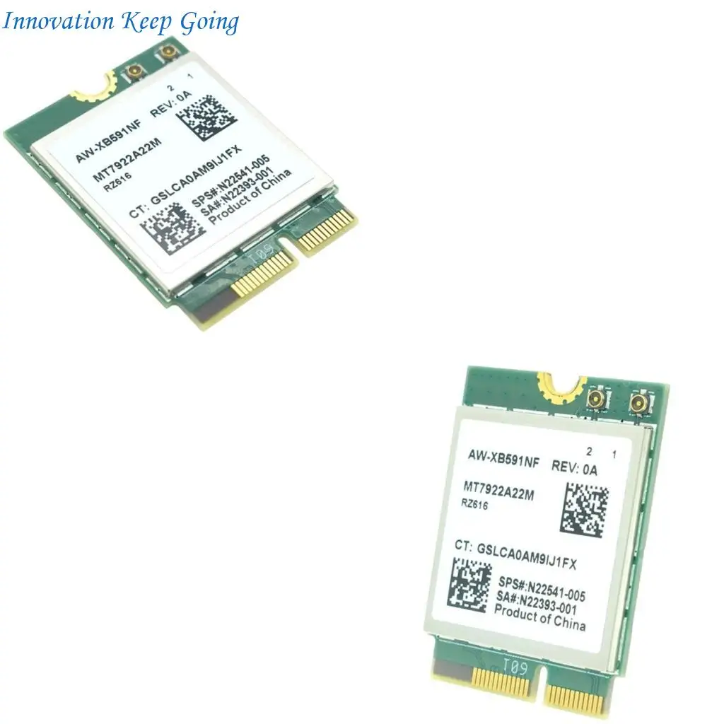 

E65C MT7922 Сетевой адаптер WiFi 6E PCIe 2400 Мбит/с M.2, трехдиапазонный дизайн