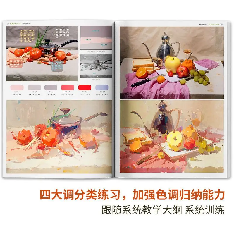HVV Hangzhou Tones Season 7 Liu Gang Gouache Still Life Book Copy Model Basic Joint Exam Tutorial Art Guide