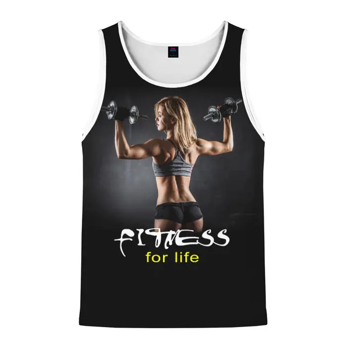 Summer Gym Tough Guy Style Muscles Tank Tops 3D Print Men/Women Fashion Sport Sleeveless Top Oversized Outdoor Man Clothing Vest
