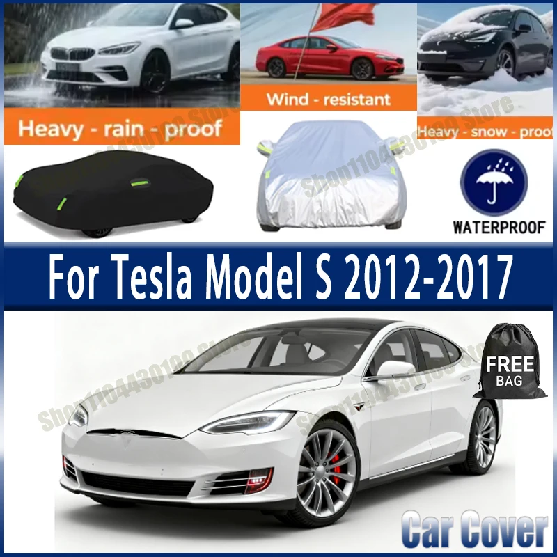 

Wiper Blades Set Kit For Tesla Model S 2012-2017 Car Cover Outdoor Waterproof Snowproof Sunshade, Winter & Summer Auto Protectio