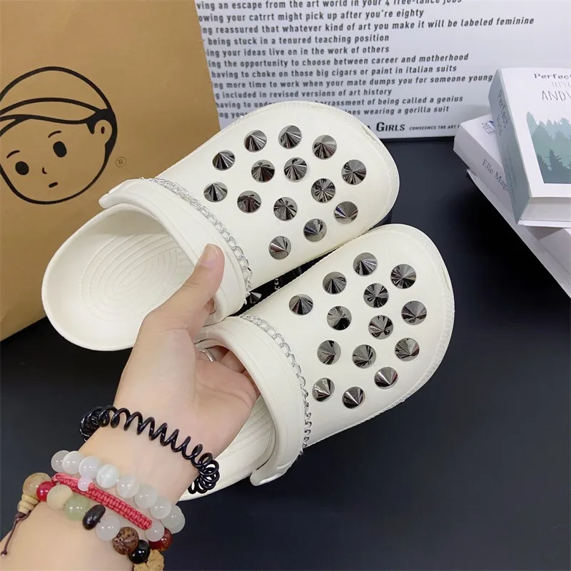 Punk Style Shoe Charms Set Accessories Hole Shoe Buckle Rivets DIY Shoes Decorations Kids Party Boy Girl Gift