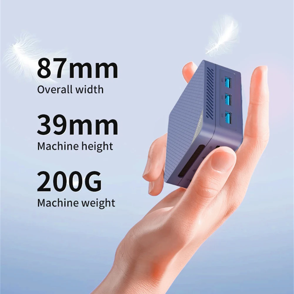 MLLSE G2 Pro Mini PC Intel Twin Lake N150 Processor LPDDR5 12GB RAM 512GB SSD WiFi 5 BT5.0 Windows 11Pro Mini Desktop Computer