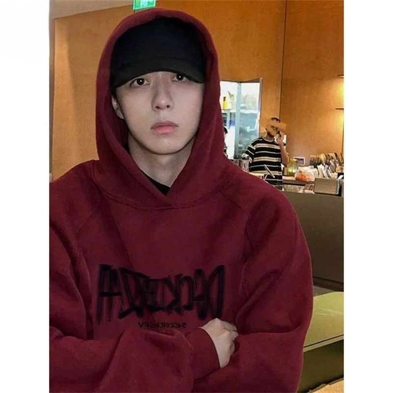 

Мужские худи с капюшоном и графическим принтом, с воротником-стойкой, на пуговицах, для делового стиля, офисная одежда для мужчин, официальная профессиональная одежда свободного кроя