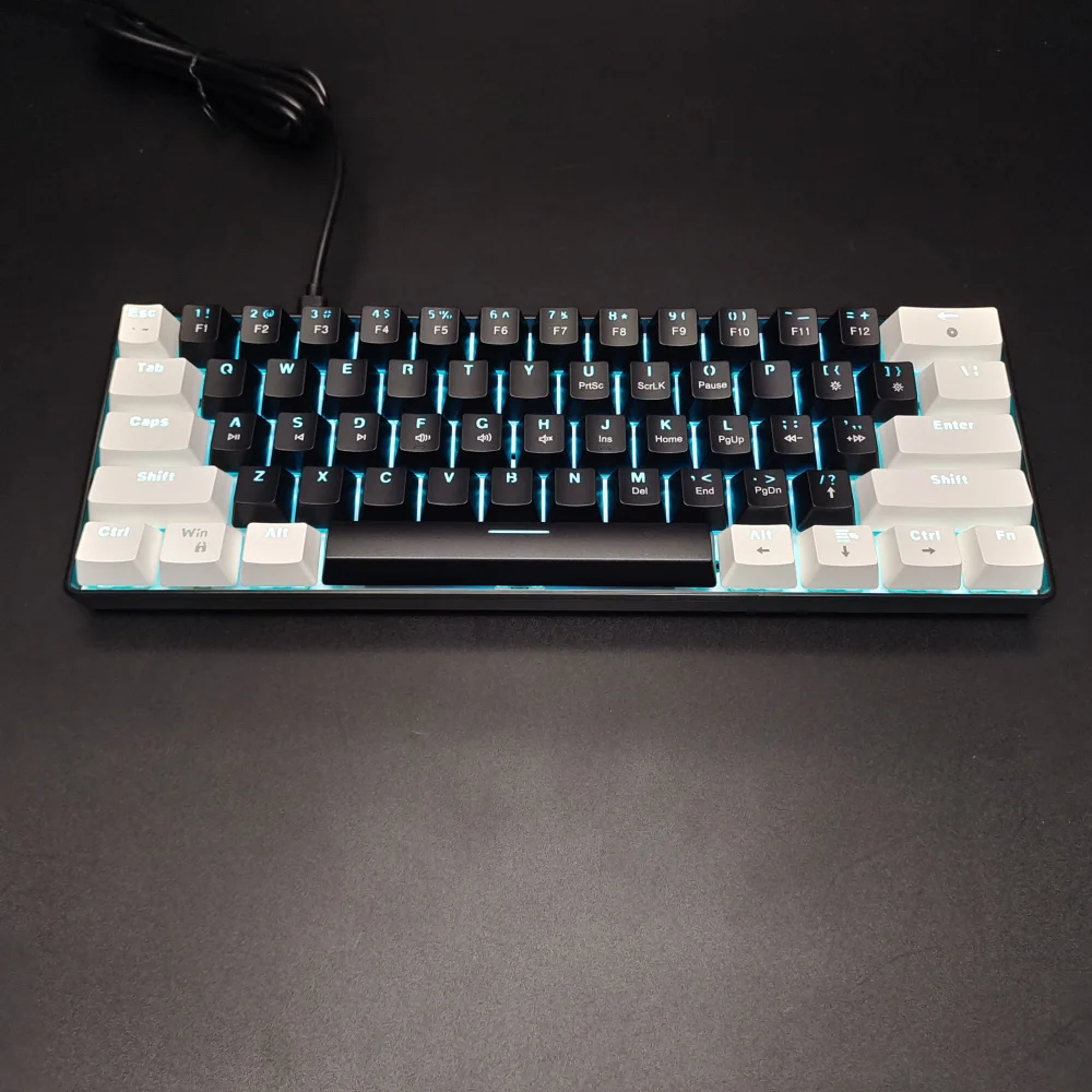 Imagem -05 - Mini Teclado do Jogo com Rgb Backlit Compacto Ergonômico Sensação Mecânica para o Escritório para Jogos de Alta Qualidade