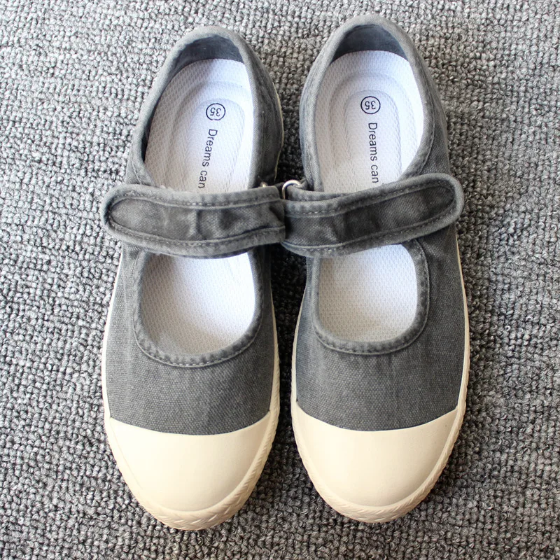 2025 outono novo deslizamento em sapatos de lona feminino sapatos brancos verão estudante fundo plano casuals tênis femininos