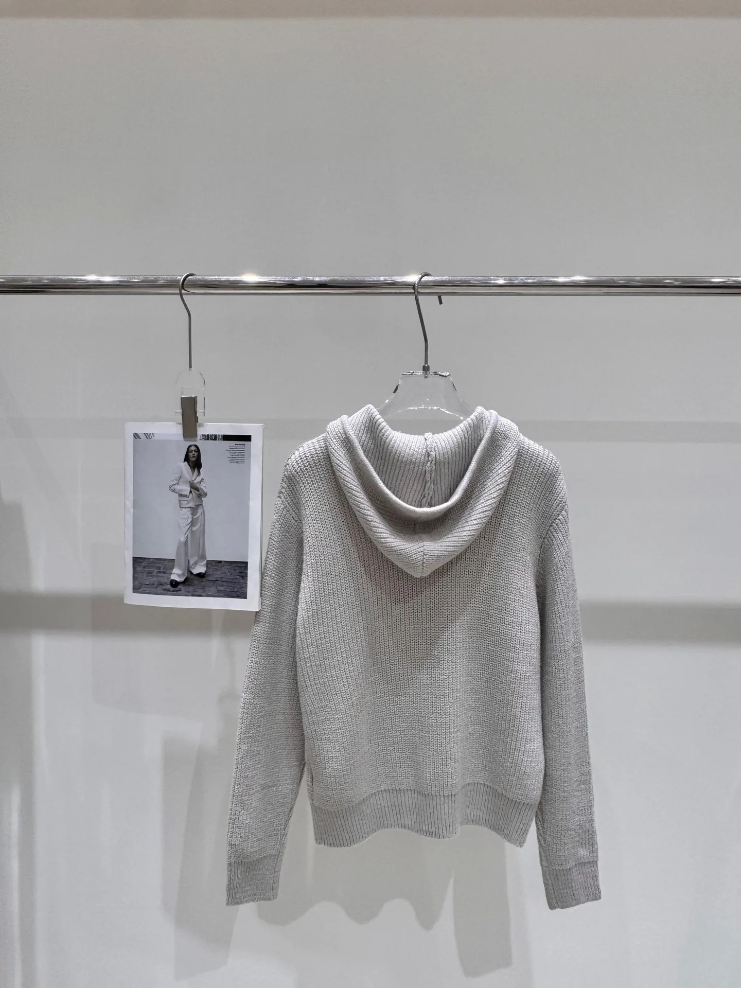 

Loose Knitted Hooded Cardigan Women's Fashion Slim Fit Autumn Winter New Style Double Row Vertical Button Sweater Tops F146