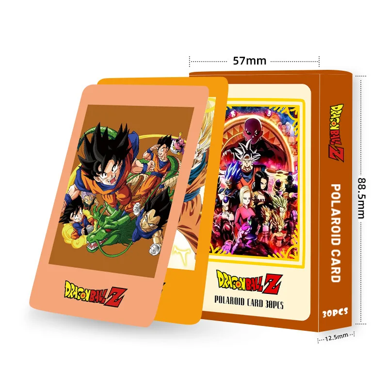DRAGON BALL Shenron Goku Lomo carte 1 paquet/30pc jeux de cartes carte postale Message Photo cadeau japonais Anime Fans Collection jouets cadeaux