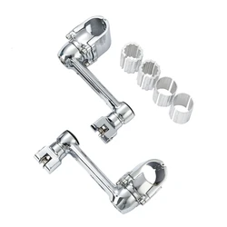 Motorcycle Adjustable Footpegs Pegs Mount Fit For Honda Goldwing 1800 GL1800 25mm 32mm 35mm