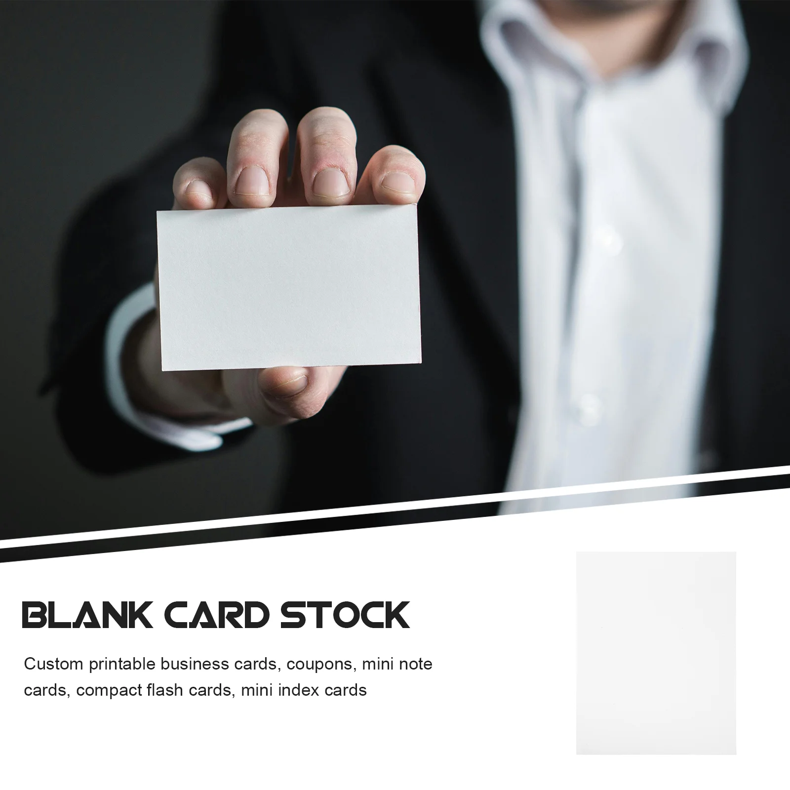 10 Sheets Playing Cards Blank Stock Business Paper for Printer Ordinary Buisness White