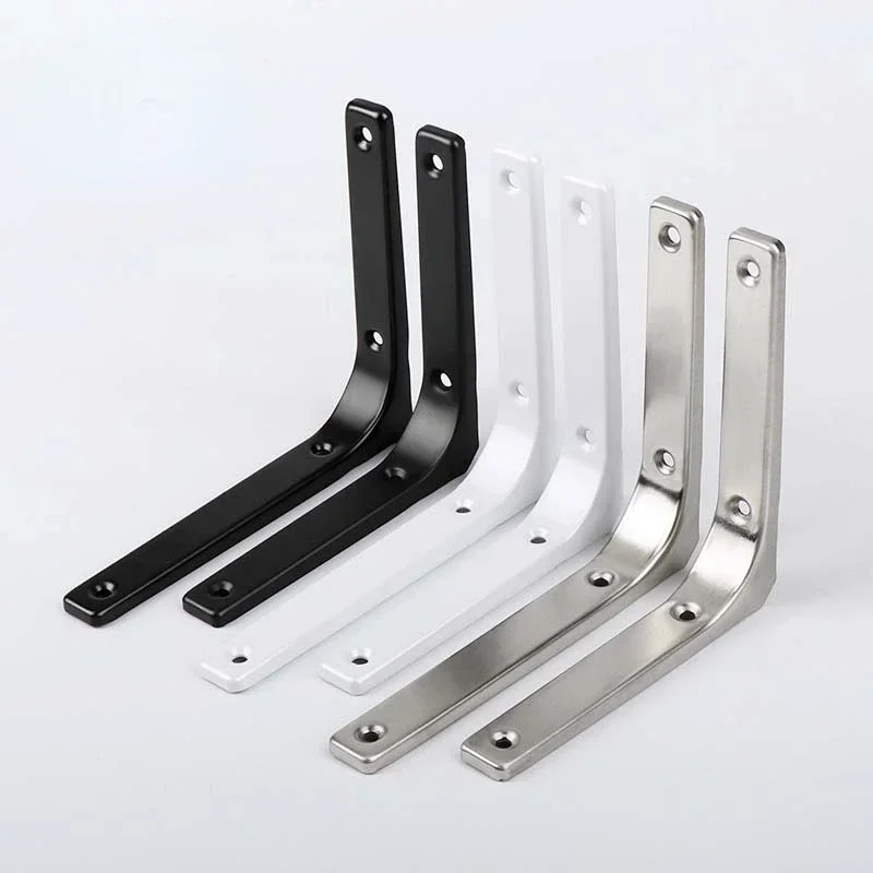 1pcs Stainless Steel Shelf Thickened Wall L-shaped Fixed Bracket Support Shelf Support Frame L word protection angle de meuble