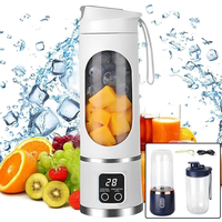 Portable Juicer 400/450ml Capacity USB Rechargeable Blender Mini Home Mixer for Shakes and Smoothies Juicer Cup
