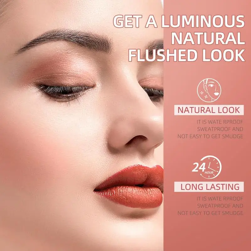 Beauty Liquid Blush Lasting Natural Liquid Contouring Face Blush 3 In 1 Blush Face Liquid Soft Light Liquid Blush per guance