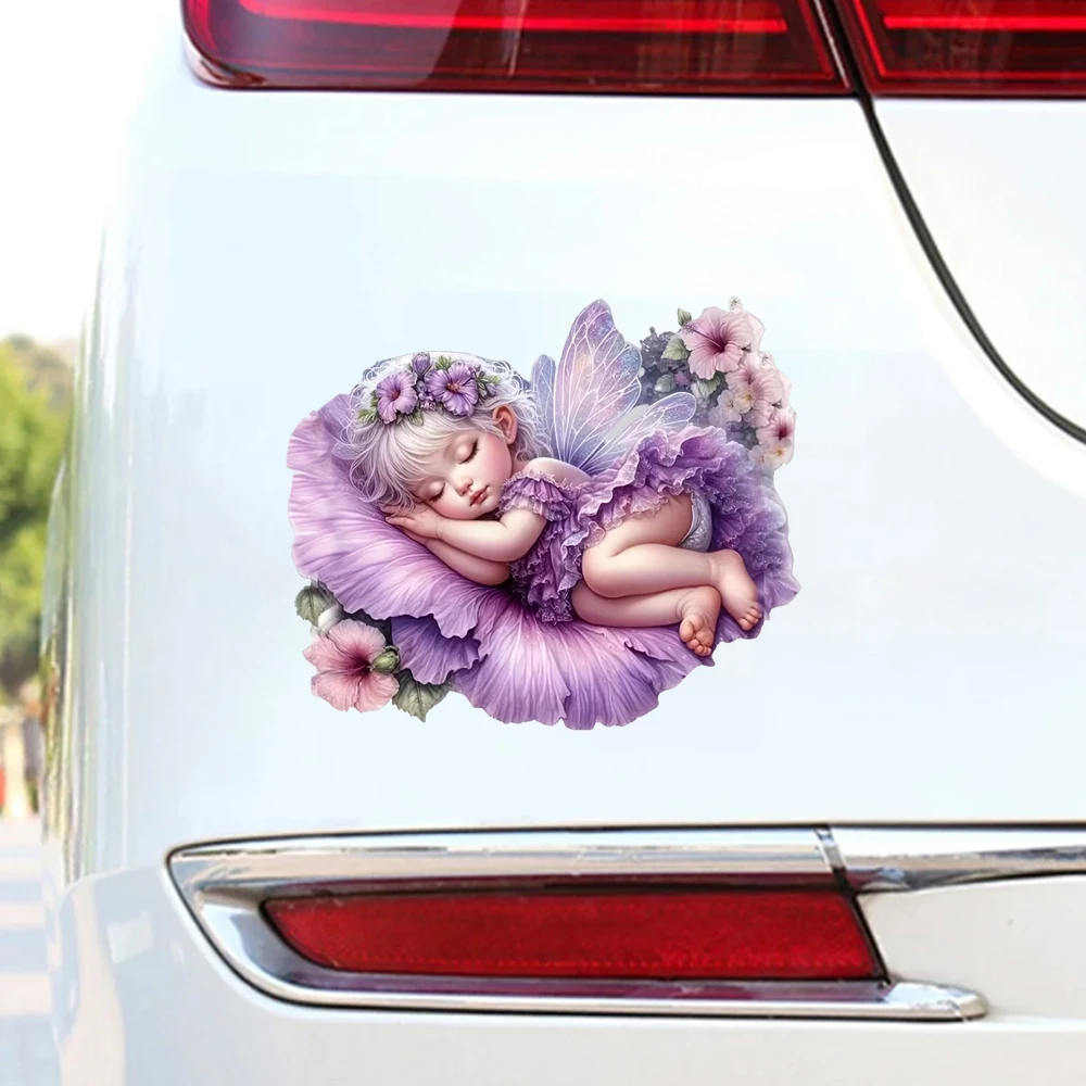 

Водонепроницаемая декоративная наклейка на автомобиль «Очарованная фея-принцесса», подходит для автомобилей, ноутбуков, бамперов, стеклянных окон