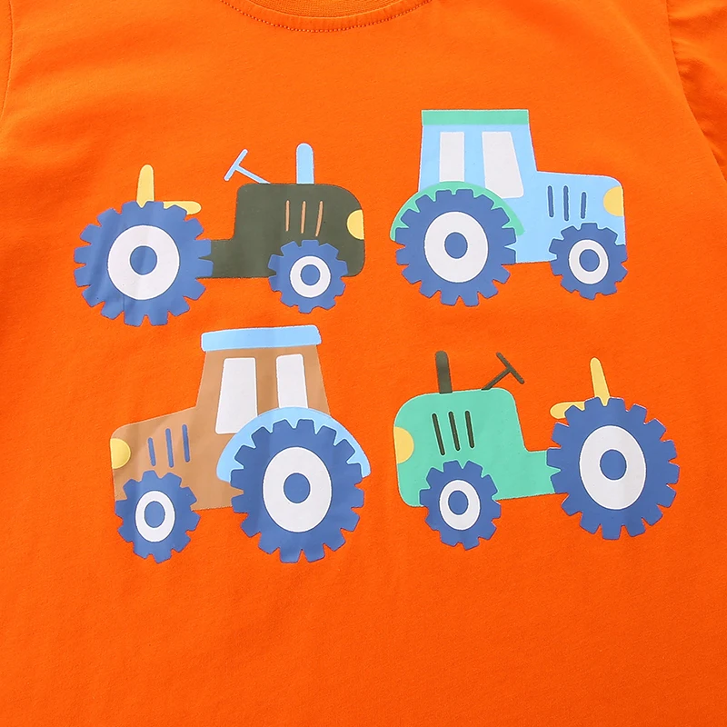 ملابس أطفال صيفية جديدة لعام 2026 من Little maven ملابس أطفال أولادي تي شيرت حفارة كرتونية تي شيرت قطني للأطفال من سن 2 إلى 7 سنوات #4