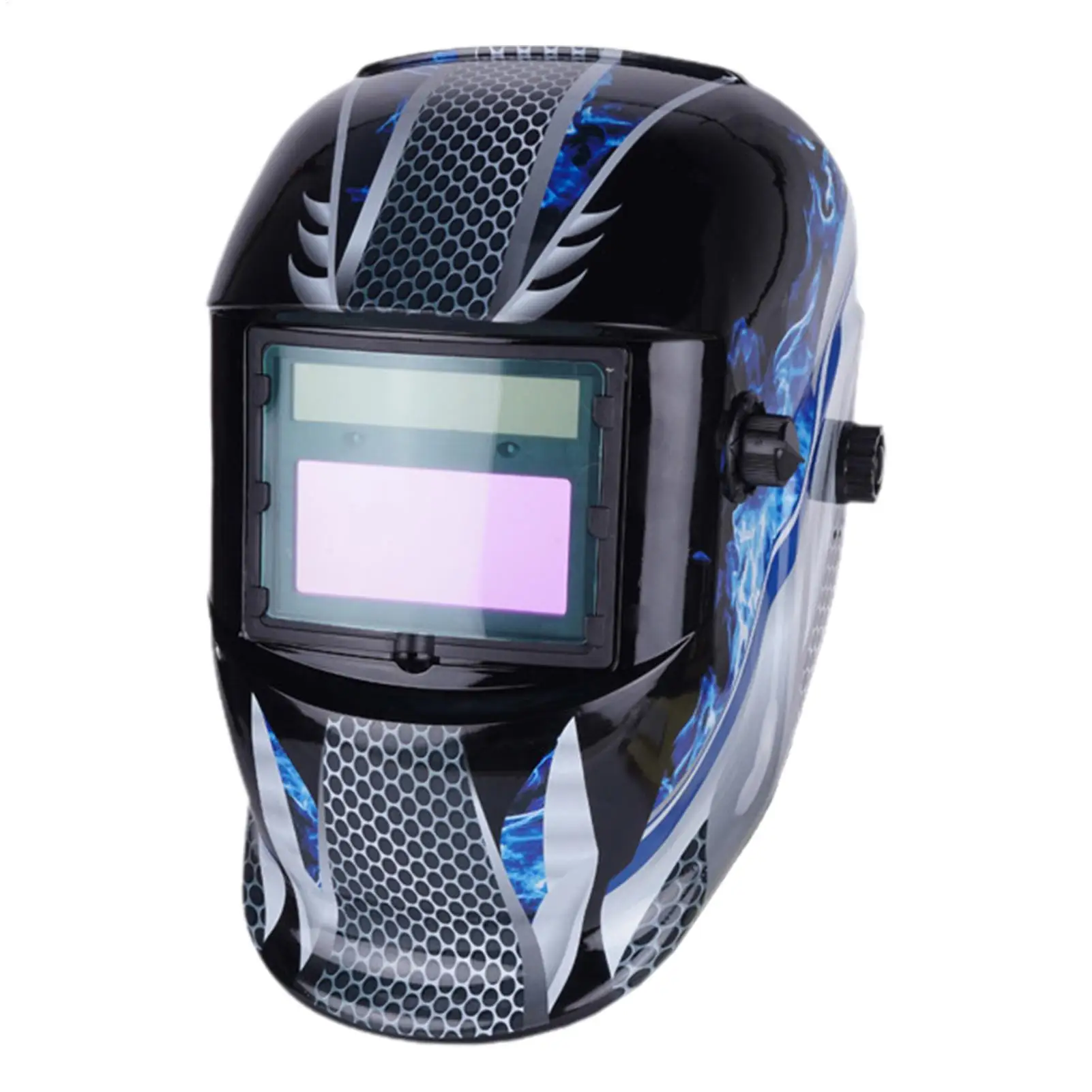 Large View Welding Hoods Wide Viewing Screen Welding Hood Masque Solar-powered automatic photovoltaic welding mask