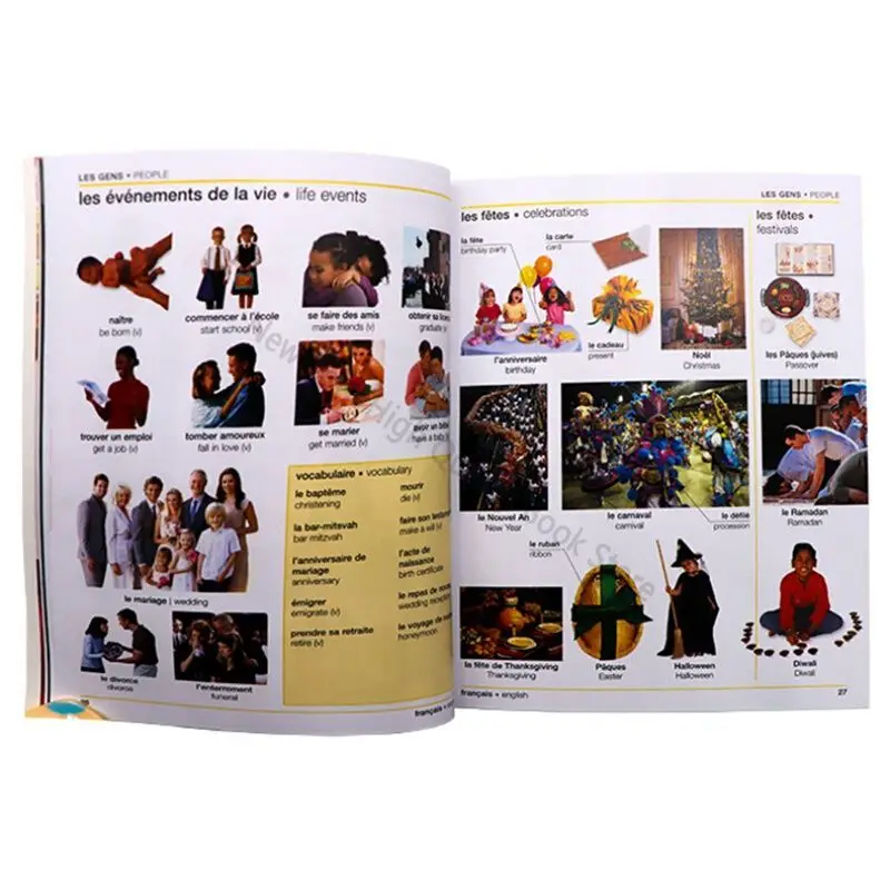 Imagem -03 - Dk-huayan Bilíngue Language Learning Book Original Francês Inglês Ilustrado