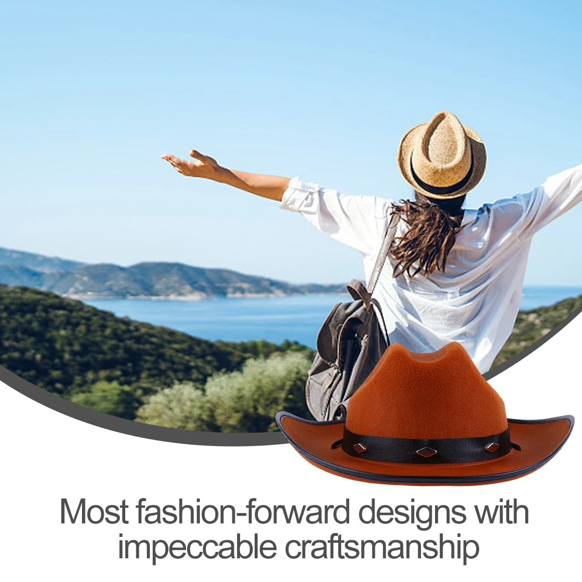 

1 шт. нетканый ковбойский кемпинг пеший туризм украшение на открытом воздухе путешествия западный повседневный унисекс креативная шляпа креативная вечерние шляпа